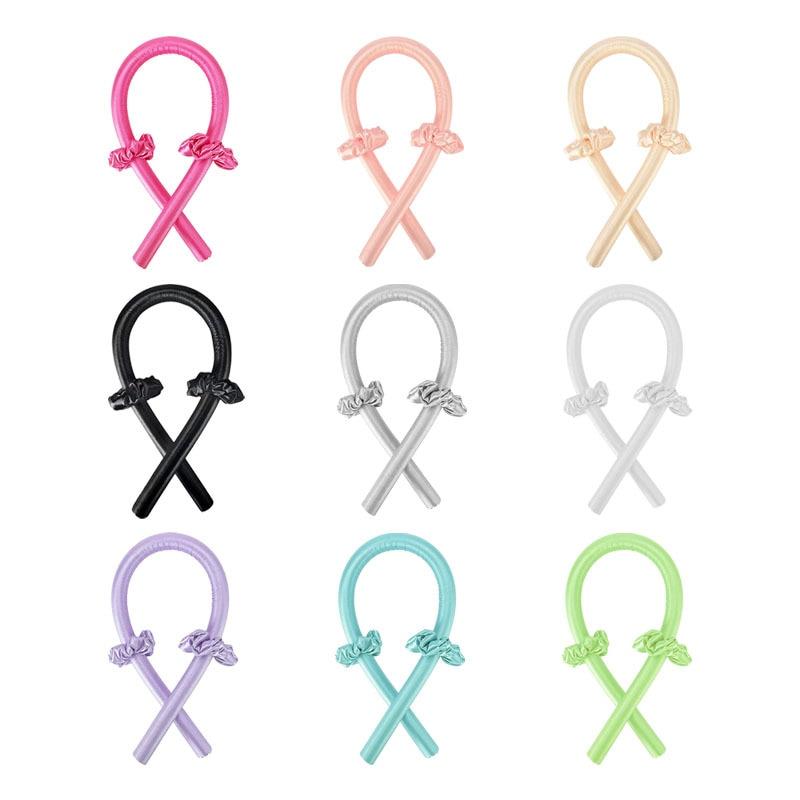 Hair Products Heatless Curling Rod Headband No Heat Silk Curls Ribbon Hair Rollers Sleeping Soft Headband Lazy Hair Accessoire