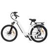 DS2608 White/orange 500W motor+48V12AH Battery 26 * 2.1-inch Tires 7-speed 35KM/H Turn Signal Taillights City Electric Bicycle