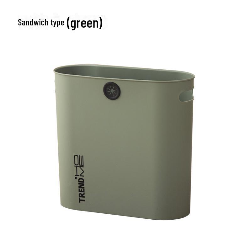 Narrow, Large, Open-Top Waste Basket for Household Use - Suitable for Living Room, Kitchen, and Bathroom