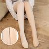 Women Autumn Winter Warm Thicken Fleece Leggings Pantyhose High Waist Elastic Hip Outer Wear Bare Leg Socks Pants Solid Color