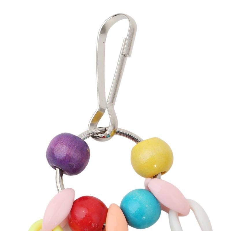 Pet Bird Bell String Suspension Bridge Chain Parrot Toys Hanging Squirrel Parakeet Cage Toys