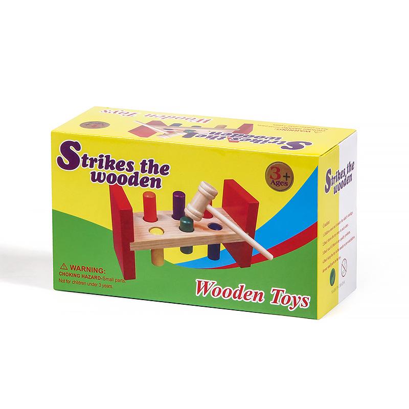 Wooden Baby Hammering Table for Early Education, Ages 6-24 Months