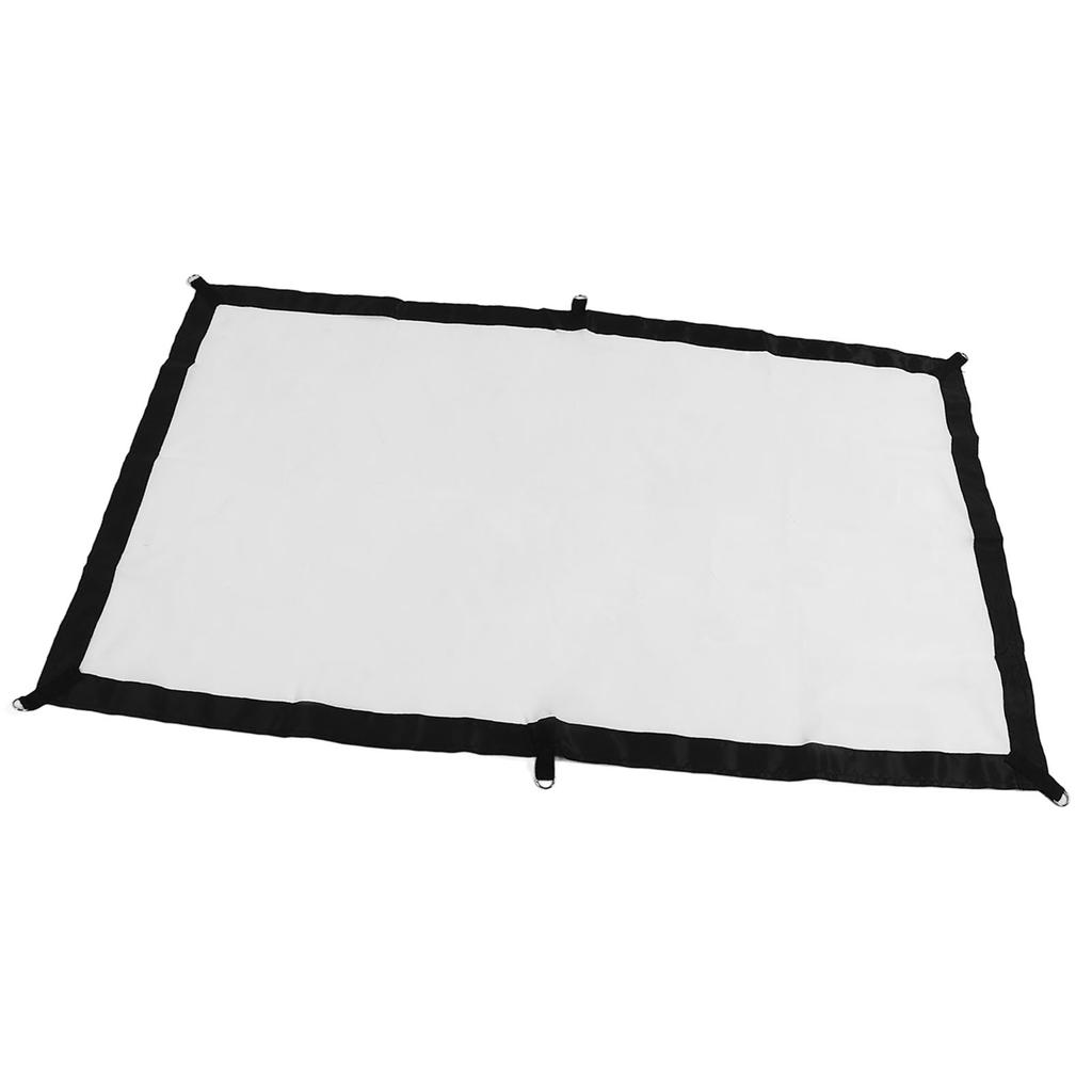 16:9 Projector Screen with Hooks HD Foldable Wrinkle Free Indoor Outdoor Movie Projection Screen