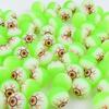 50Pcs Luminous Fake Eyeballs Halloween Eyeball Glow In The Dark Bouncy Ball Decoration Haunted House Home Bar Horror Props