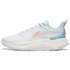 New LiNing YueYing Element Anti Slip And Wear Resistant Breathable Low Top Running Shoes Women's White Blue ARHT006-11