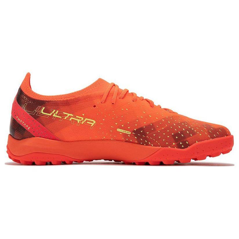 Puma Ultra Ultimate Cage Round Toe Comfortable TT (Rubber Studs) Soccer Shoes Men Soccer Shoes Orange 106893-03