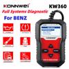 KONNWEI KW360 Full Systems OBD2 Scanner for Benz Professional Car Diagnostic Tool for C300 W204 W205 W211 ABS Airbag Oil Reset