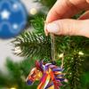 Christmas Horse Ornaments 2D Acrylic Colorful Horse Ornament for Christmas Tree Equestrian Gifts for Women Horse Lovers