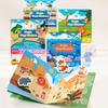 Reusable Scene Cute Stickers DIY Puzzle Magic Sticker Books Cartoon Animal Learning Cognition Toys For Kids Gift