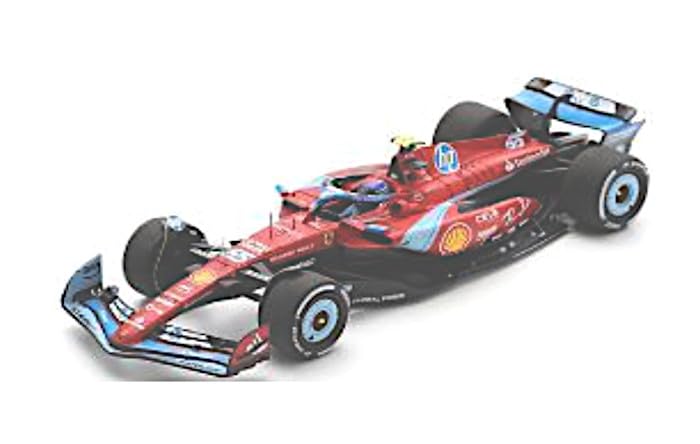 Looksmart Scuderia Ferrari 2024 F1 Miami GP 5th Place Sainz Finished Product 1/43 SF-24 #55 C.