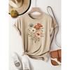 Floral Fashion T-shirt Breathable Polyester Ladies Casual Round Neck Short-sleeved Colorful Top