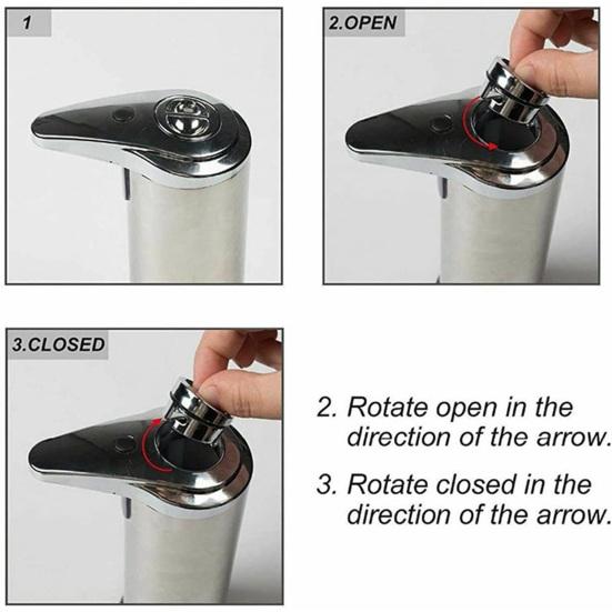 Automatic Soap Dispenser with Sensor Large Capacity Smart Intelligent Induction Hand Sanitizer Dispenser Liquid Soap Pump Kitchen Supplies