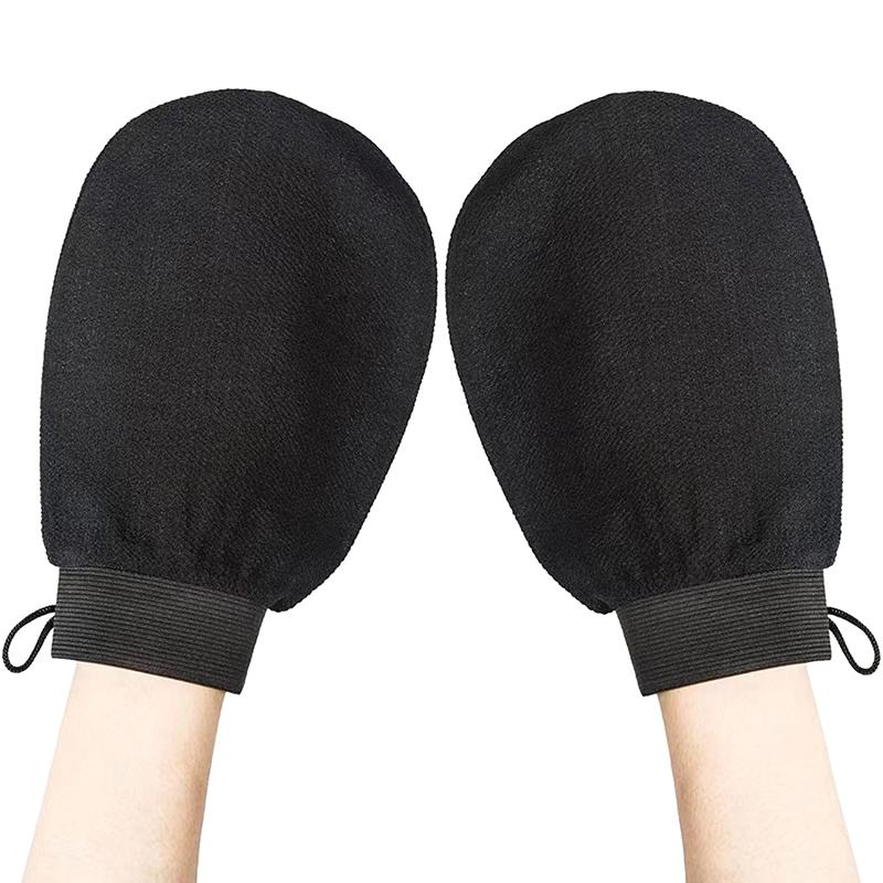 Отшелушивающие перчатки для спины, скраб для омертвевшей кожи, массажные перчатки для лица, прочные многоцветные полотенца для глубокого очищения тела для душа