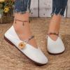 2024 Hot-selling Comfortable Solid Color Flat Shoes, Comfortable and Versatile Beach Casual Lightweight Round-toe Women's Shoes