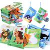 0-3 Years Old Baby Tail Cloth Book 6 Themed Forest Dinosaur Animal Palm Book Early Education Toy