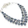 Snowflake Obsidian Gemstone Handmade 925 Silver Jewelry Necklace 18" JCN398-8
