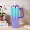 40oz Straw Insulated Tumbler with Handle Double-Layer Insulated Cup Stainless Steel Vacuum Thermal Insulated Mug for Women Men