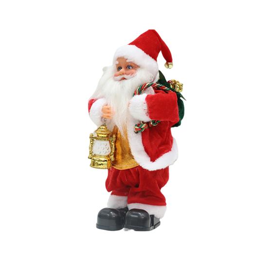 Delicate Santa Display Mold Bright Color Festive Atmosphere Vivid Appearance Christmas Claus Figure Ornament New Year Gift