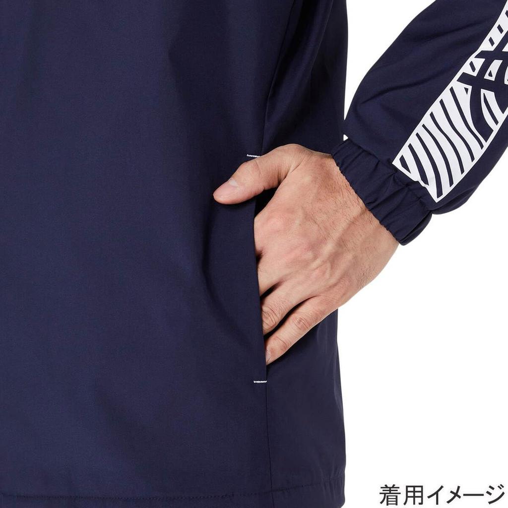 Training Wear Tricot Breaker Jacket 2031E745 Midnight X Brilliant White 2XL [ASICS] Men's