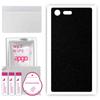 apgo Protective Skin Sticker for the Back Compatible with Sony Xperia X Compact, Wrap Film, Foil, Vinyl - Pattern Matte Black
