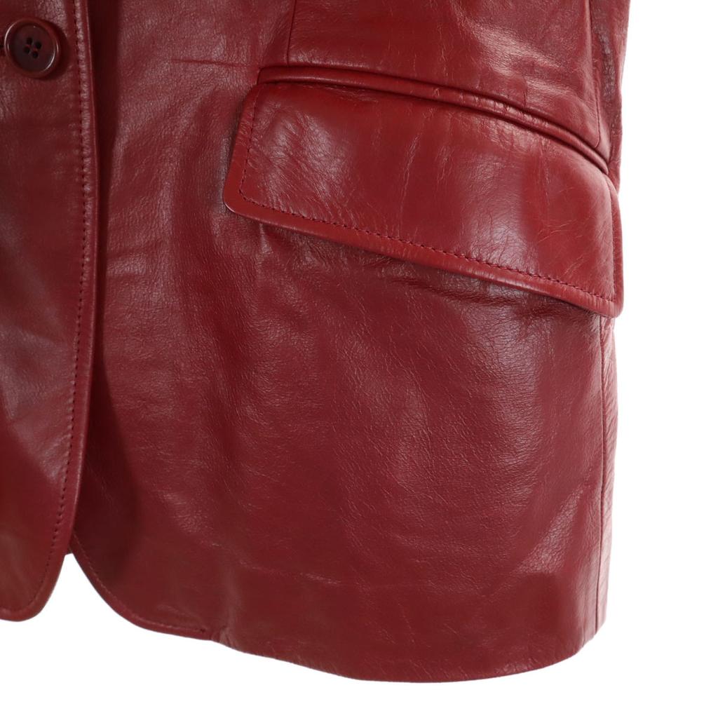 PS Paul Smith Leather Jacket 42 Red Series Women Used