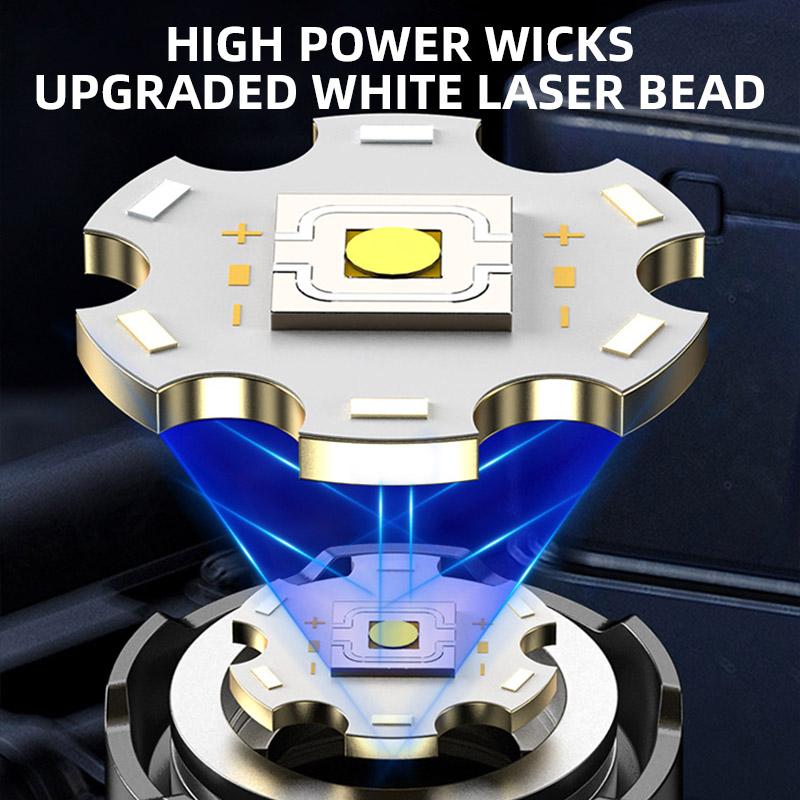 High Power LED Flashlight Rechargeable Torch Tactical Lantern Ultra Powerful Flashlight With USB Charging Outdoor