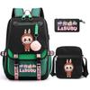 3Pcs/set Cute  Printed Backpack with Shoulder Bag Pencil Case Schoolbag Teenager Student Boy Girl Large Capacity Bookbag