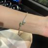 Small Snake-shaped Full Diamond Light Luxury Bracelet for Women, New Popular Design Bracelet, Niche High-end Jewelry
