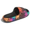 Adidas Adilette 22 Slide Black Paint Splatter Unisex Sneakers Core-Black Semi-Solar-Yellow IF1438