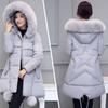 Woman's Fashion Winter Jacket Fur Collar Hooded Cotton Coat Ladies Warm A Word Cloak Type Jacket