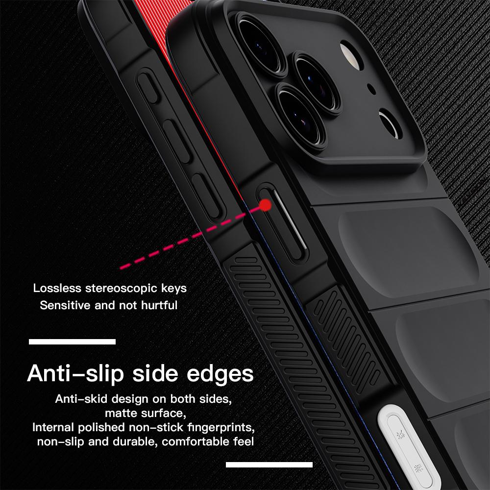 KEYSION Shockproof Matte Phone Case for iPhone 17 Pro Max 2025 Anti-skid Soft Silicone Phone Back Cover for iPhone 17 17 Air