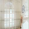 Screen Curtain European Embroidery Embroidery Window Screen Curtain Light Transmission Partition Living Room Bedroom Bay Window Balcony