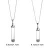 Openable Screw Cap Steel Chain Wishing Bottle Pendant Lucky Charm Glass Vial Necklace Perfume Jars