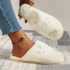 Fashion 2025 NEW Ladies Slippers Open Toe Indoor Outdoor Winter Fashion Butterfly Knot Comfortable Slip-On Shoes for Women