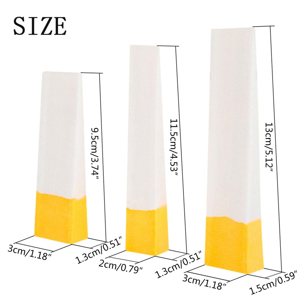 3 Pcs Piano Tuning Wedges Piano Sound Stop Tools Piano Mutes Tool Wool Felt Wedge Mute Musical Instrument Accessories