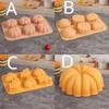 Harvest Halloween Pumpkin Mousse Cake Silicone Mold DIY Pinecone Biscuit Candy Pudding Baking Tool Tree Leaf Candle Soap Mould