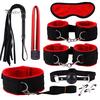 Puntos Sex Toys Set 8Pcs Adult Bondage Handcuffs Footcuffs Whip Blindfold Massager SM