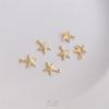 14K Gold-Plated Ocean Series Starfish Charm for DIY Jewelry - Bracelet, Necklace, Earrings, Pendant