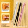 Nail Tweezers Multi-Functional With Silicone Pressing Head Dual-Purpose Straight Head Pink Silver Black Tweezers Can Clamp Eyelashes