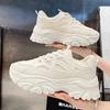 Fashion New Spring Fashionable Thick-soled Student White Shoes Comfortable/Wear-resistant Round-toe Breathable Sports and Casual Shoes