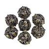 Metal Dice Set for DND, Unique Round Hollow Orb Design for Better Rolling, Beautiful Dragon Metal Dice Set for D&D, Role Playing Games