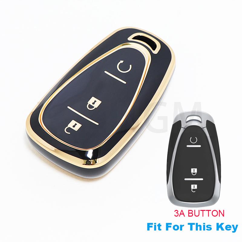 Car Key Case Cover For Chevrolet Chevy Cruze Traverse Spark Equinox Sonic Volt Bolt Malibu Camaro 2/3/4/5 Buttons Auto Shell Fob