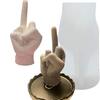 Handmade Silicone Middle Finger Mold for Creative Plaster and Cake Decorations