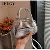High-end Fashion Portable Silver Square Bag, Shoulder Versatile Casual Messenger Bag