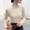 Nine-color Semi-turtleneck Bottoming Shirt for Women, Spring and Autumn Long-sleeved Bottoming Shirt, Tight T-shirt, Foreign-style Versatile T-shirt