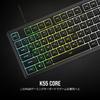 CORSAIR K55 CORE RGB Gaming Keyboard with iCUE Support, 10-Zone RGB, 4 Dedicated Media Keys, Quiet and Responsive Switches, and 300ml Water