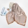 Simulation Silk 90cm Large Square Scarf Silk Scarf Female New 2024 Spring and Fall Models of Foreign Fashion Shirt Large Square Scarf Mother Scarf