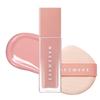 Wakemake Sheer Glow Liquid Blusher Morning Korean Liquid Finger Puff Included 02, Ballet, Glowing, Natural-Looking Blush, Cosmetics, Blush,