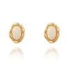 AUGUST ALICE 14K Tiny Cabochon Opal Earrings