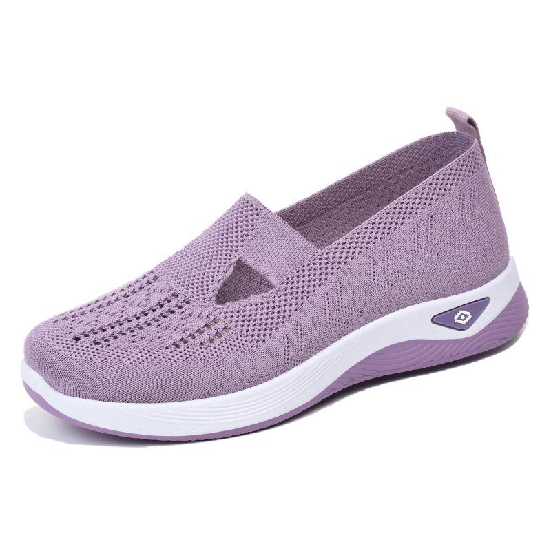 Shoes Women's Large-size Women's Shoes with Soft Soles Pedal Mother Shoes, Mesh Breathable Cloth Shoes KT
